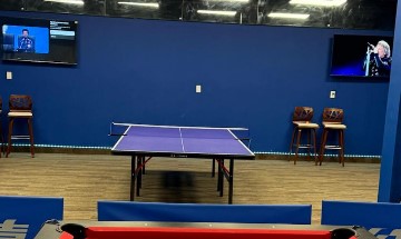 Ping pong tables with paddles included at The Long Shot, Oakville